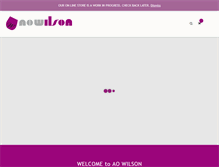 Tablet Screenshot of aowilson.ca